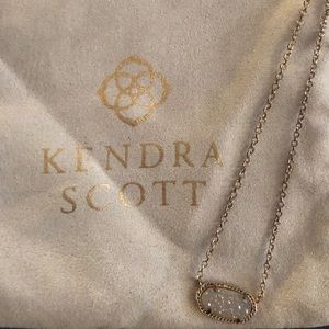 Kendra Scott Elisa Gold Pendant- Iridescent Drusy
